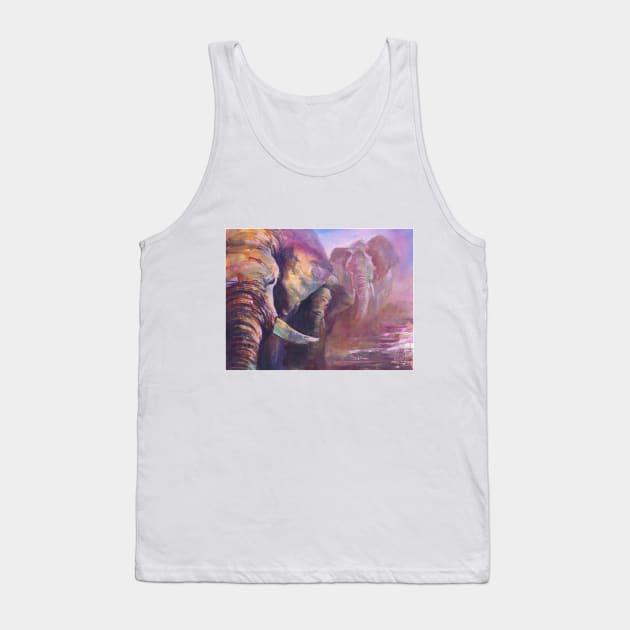 Pink Elephants T-Shirt Tank Top by abscnth